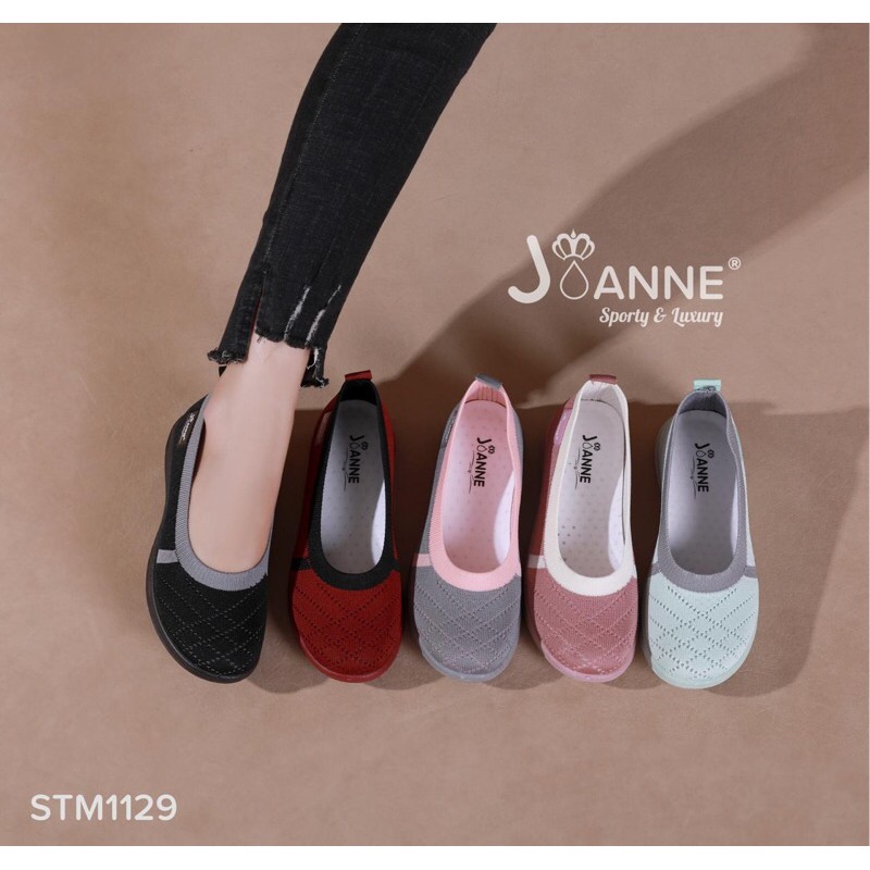 RESTOCK! [ORIGINAL] JOANNE FlyKnit Flat Shoes Sepatu Wanita #STM1129