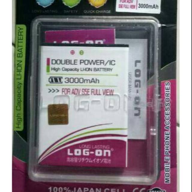 Baterai dobel power ic ADVAN S5E FULL VIEW