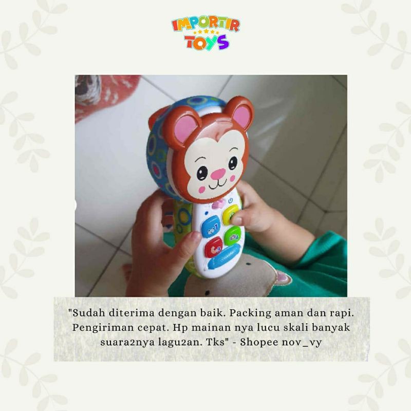 Mainan Handphone Anak My Cute Kucing Pink with Song Interaktif