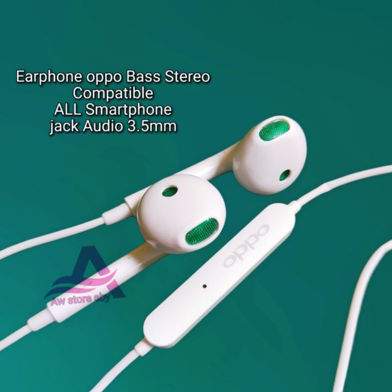 HEADSET OPPO PREMIUM QUALITY EARPHONE OPPO A54 A16 A52 A92 A53 RENO 4 RENO 5