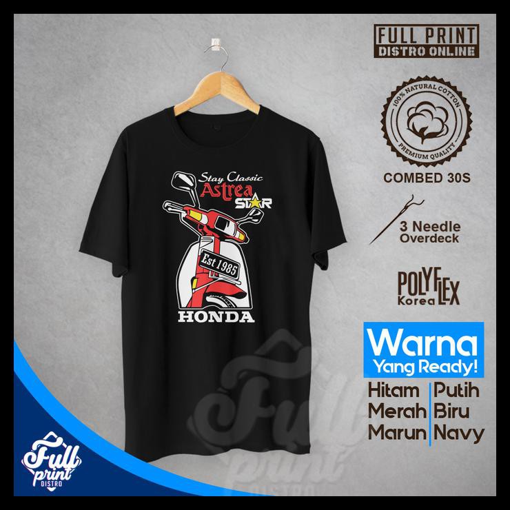 Baju Kaos Pria Distro Kaos Stay Classic Astrea Star Distro Cotton 30S Murah Simple Custom