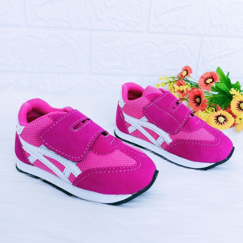 sepatu sneaker anak perempuan motif imitasi esix fanta putih