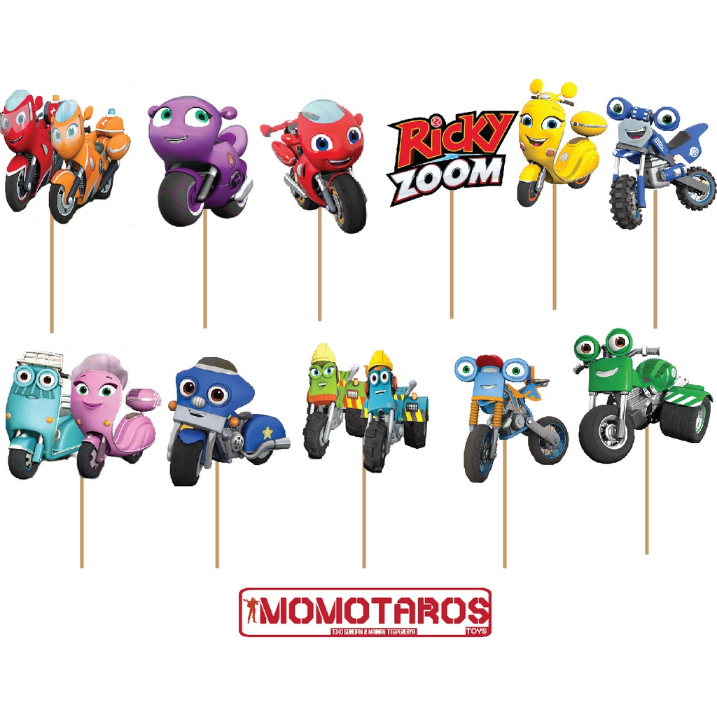 Topper cake Ricky zoom and friends set