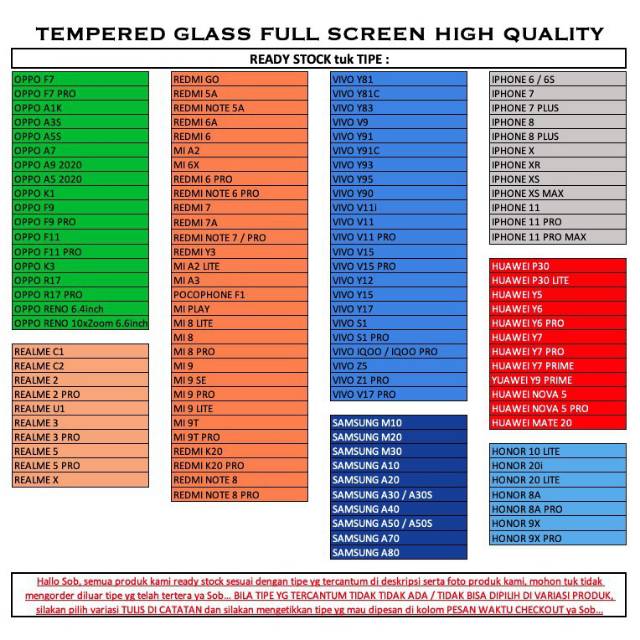 9D TEMPERED GLASS OPPO A5 A9 2020 F9 F11 PRO RENO A5S A7 A1K K1 A3S K3 F7 REALME Q X 5 PRO 3 C2 C1 2