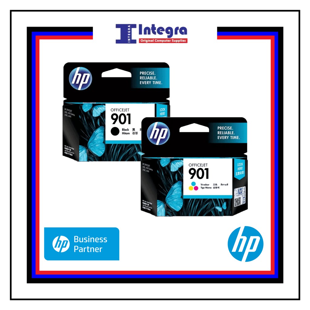 Tinta HP 1 Set 901 (Black &amp; Colour) Original Cartridge