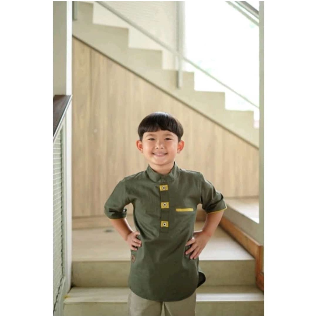 BAJU KOKO ANAK  KYSYA STELAN KOKO ANAK MUSLIM ANAK LAKI LAKI KURTA ATASAN ANAK TURKI CIGARET PREMIUM-3