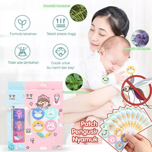 Sticker Anti Nyamuk bayi Mosquito Repellent Patch Eceran 6pcs