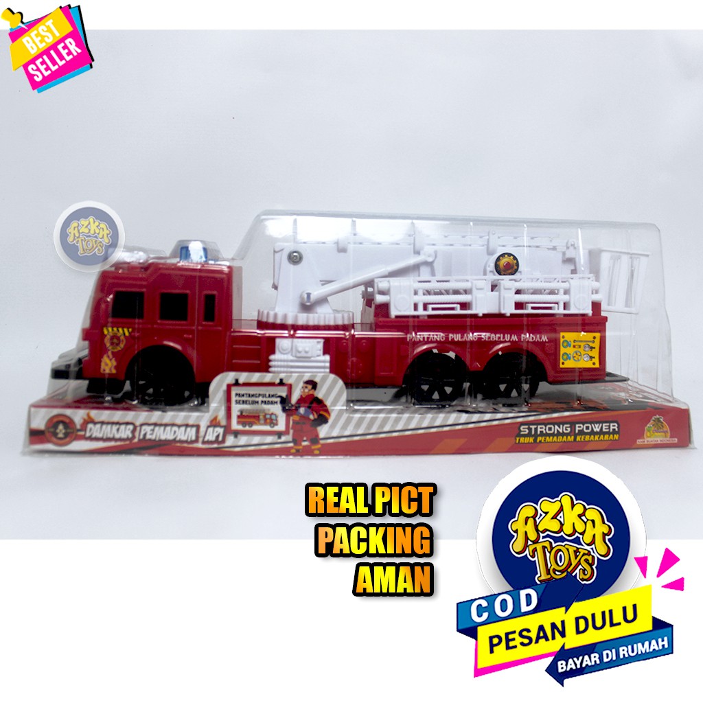 ( BISA COD ) Mainan Anak Mobil Pemadam Mobil Pemadam Kebakaran / Damkar Besar  ML016