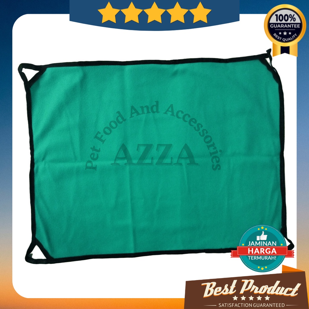 AYUNAN KANDANG KUCING HAMMOCK KUCING ANJING BAHAN FLANEL TEBAL-Hijau Tosca