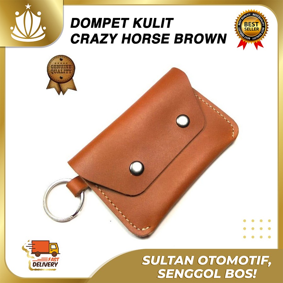 Dompet STNK Motor Mobil Kulit Sapi ASLI Crazy Horse Vintage Brown-P02