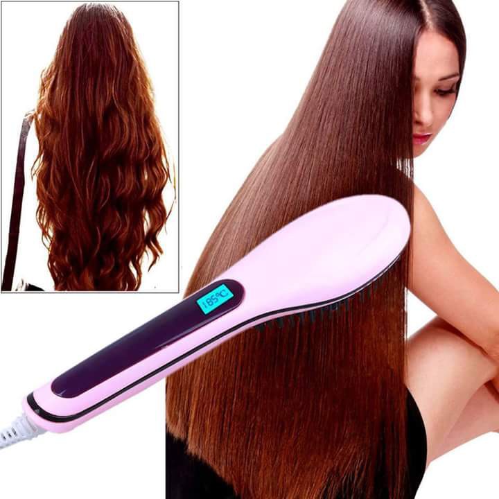 Sisir listrik ION catok rambut lurus BLOW iron FAST HAIR straightening