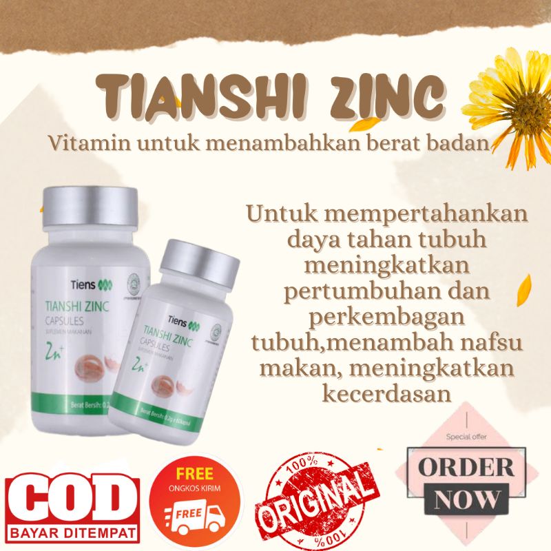Jual ZINC,SUPLEMEN MAKANAN PENAMBAH BERAT BADAN TERBAIK ORIGINAL 100%
