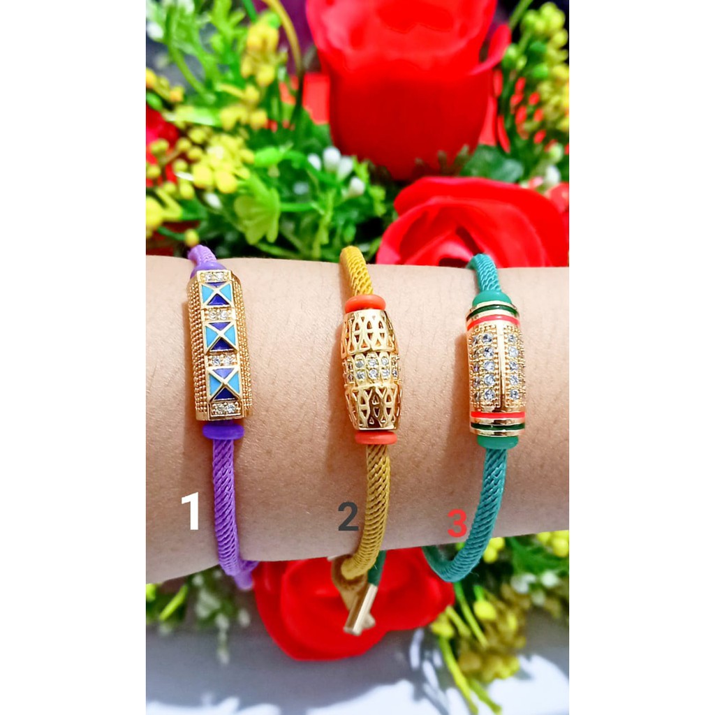 Gelang tali pandora mainan liontin