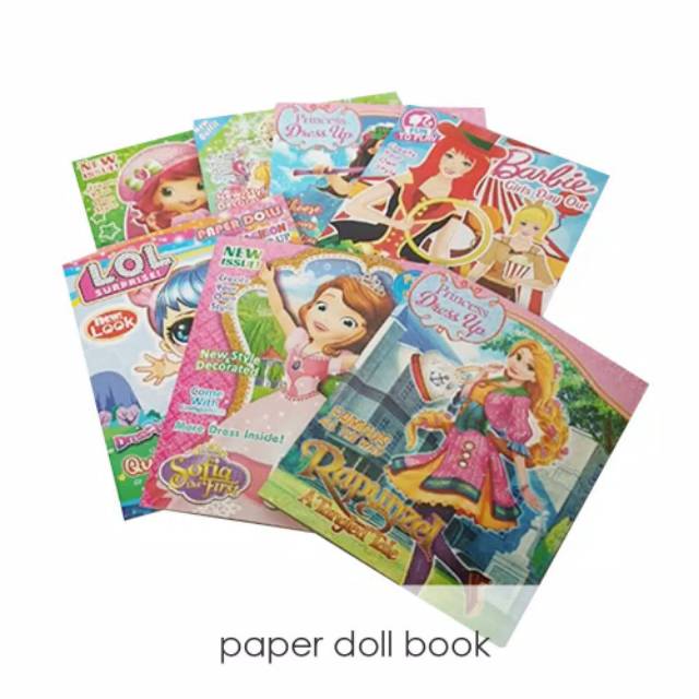 DIY PAPER DOLL FASHION BOOK - DRESS UP BONEKA KARTON