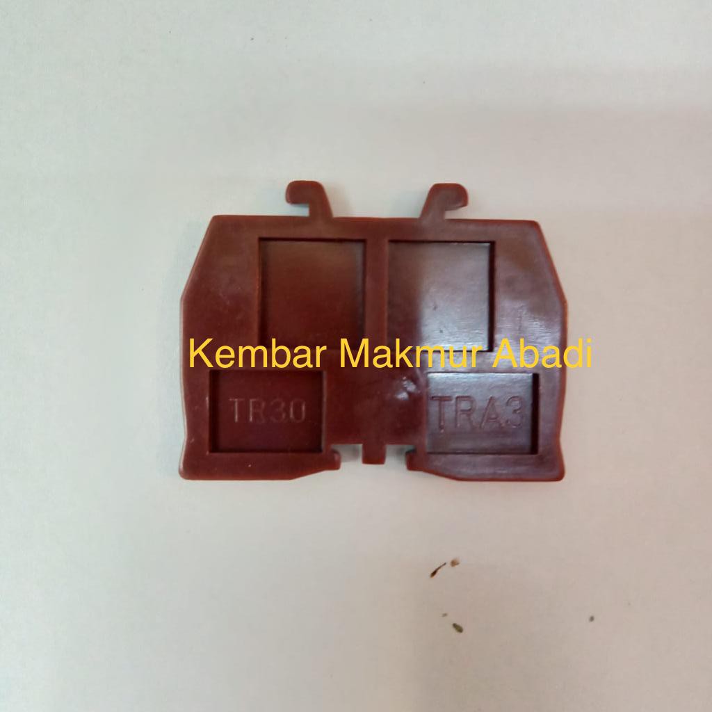 End Plate Terminal Block TR 30A Din Rail / TUTUP TR30A / COVER TR 30 / Endplate TR30A T Blok