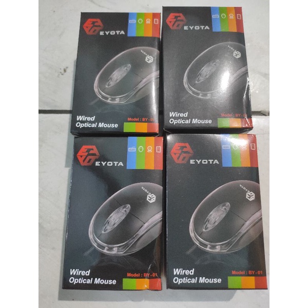 Mouse lampu Usb mouse optic murah merek random