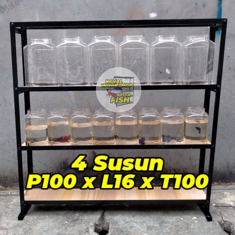 Rak Besi Ikan Cupang 4 Susun