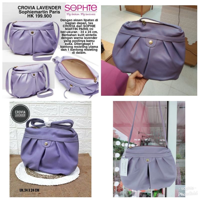 TAS CROVIA LAVENDER SOPHIE PARIS PROMO