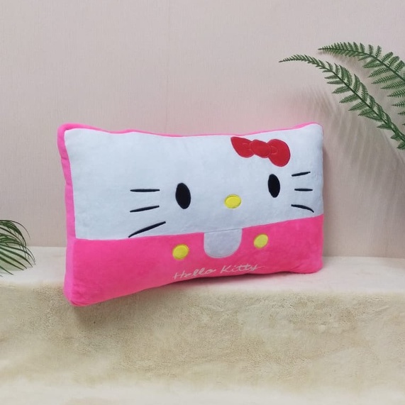 Bantal Persegi Kitty Size 55cm/bantal karakter/bantal lucu/bantal Kucing/Bantal Cat/Bantal Kitty Jumbo