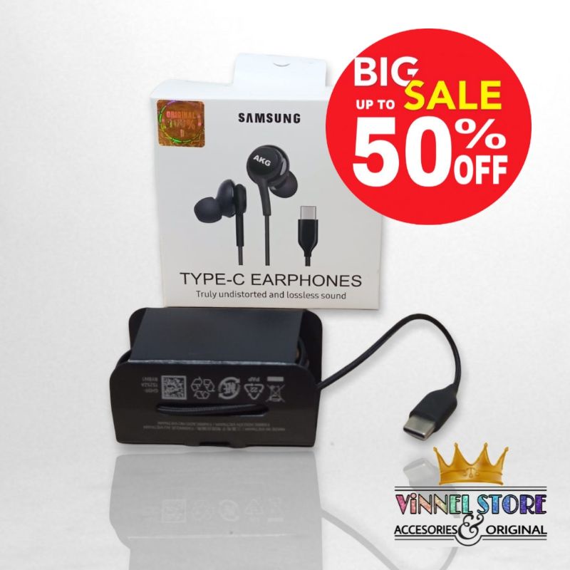 Headset SAMSUNG AKG type C original 100%  SAMSUNG NOTE 10 A80  S11 plus  S20 Ultra M52 Earphone Samsung Type C