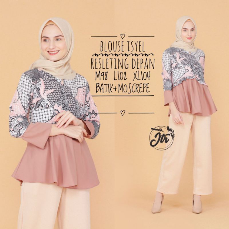 Blouse Kantor / Blouse Batik / Atasan Kerja