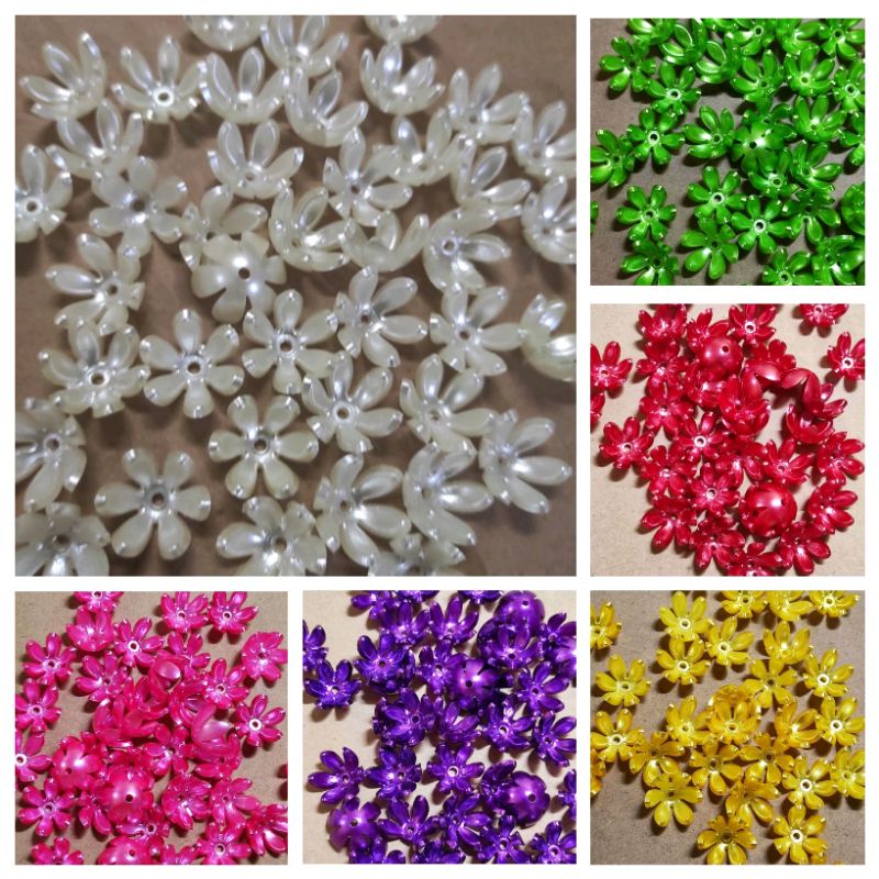 38pcs kelopak mangkok mutiara