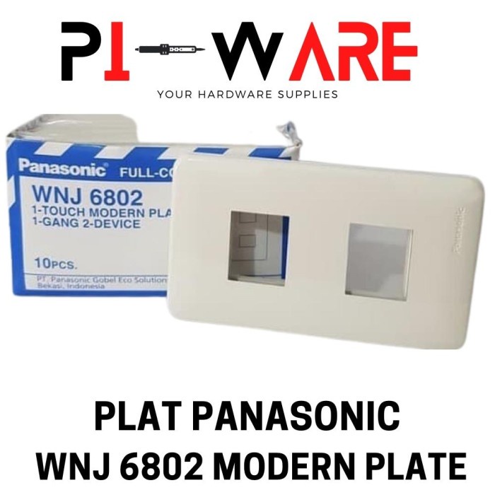 PANASONIC WNJ6802 Modern Plat 2 Lubang 2 Touch Modern Plate