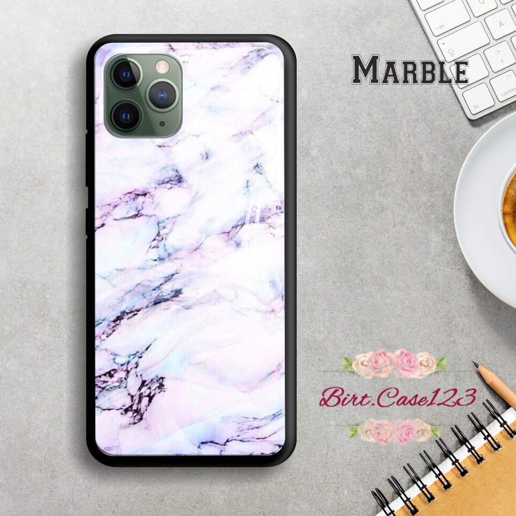 Back case glass MARBLE Vivo Y91 Y17 Y12 Y15 Y93 Y95 Y81 Y83 Y71 Y53 y20 Y30 Y50 V17 Y11 y12i BC1516