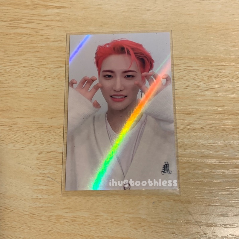 pc ateez seonghwa makestar holo rawr photocard