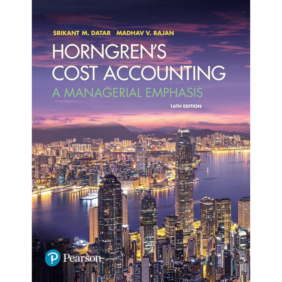 

Buku Cost Accounting-horngren's 16e By Datar, rajan - HARDCOVER