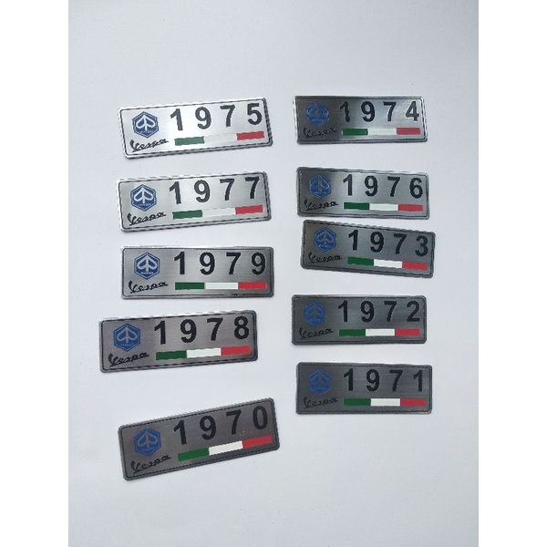 Vespa emblem tahun vespa super sprint 1970-1979