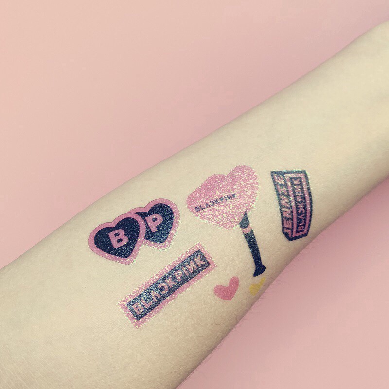 TATTOO KPOP Special Edition (E X O, B T S, N C T, GOT7, SEVENTEEN, BLACKPINK, TWICE temporary tattoo)