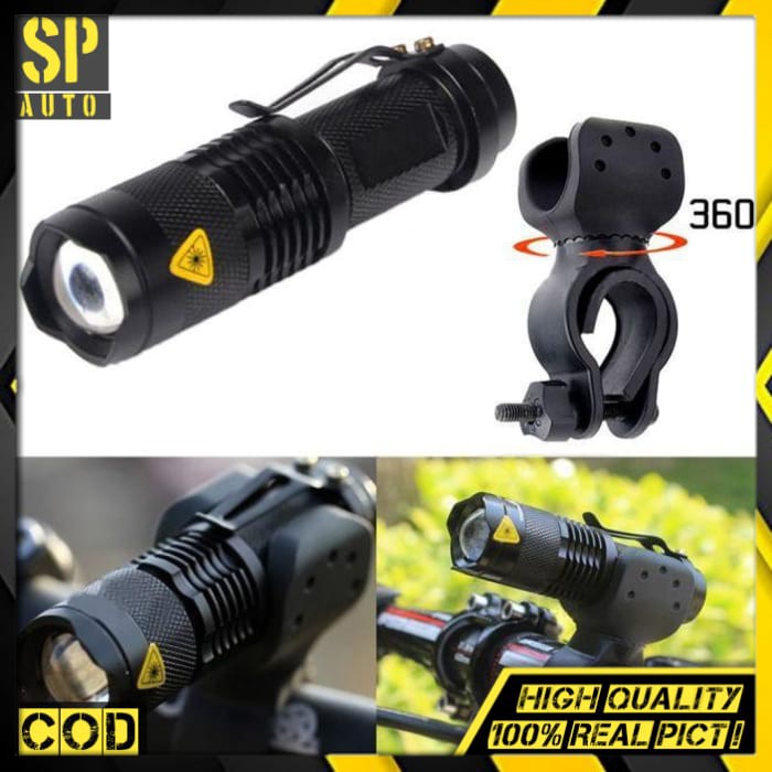 Lampu Depan Sepeda Waterproof Senter LED 2000 Lumens 3 Mode SH 09