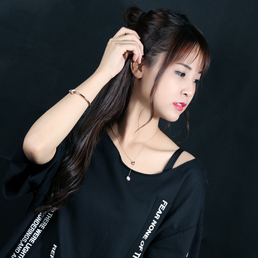 [New] Kalung fashion aksesoris titanium mini korea hadiah wanita cewek 316L anti karat KK055