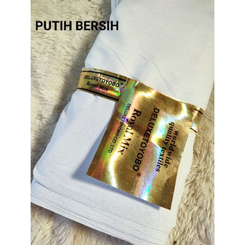 Kain Toyobo Putih Bersih Premium per 1 meter