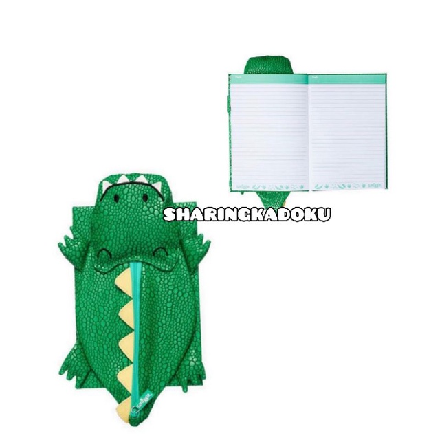 

Smiggle smiggle notebook A5 crocodile Buku Smiggle dengan kotak pensil kecil