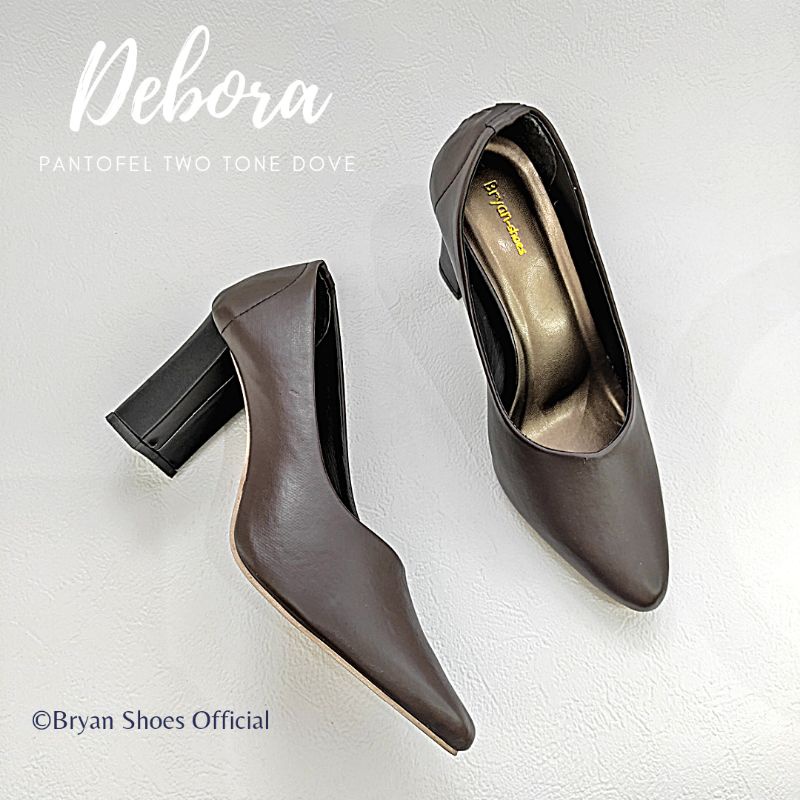 Bryan Debora Dove Sepatu Pantofel Heels Tahu Formal Kantor Kerja Bigsize Oversize Jumbo 36-40 41 42 43