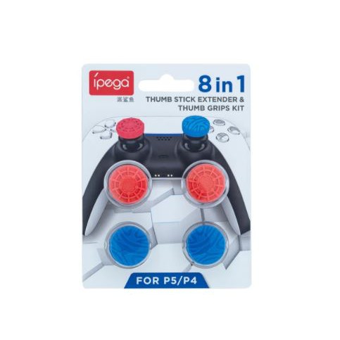 Thumb Gamepad stick extender grip ipega silicone 8in1 kit for ps3 ps5 ps4 pg-p5029 - Tombol analog