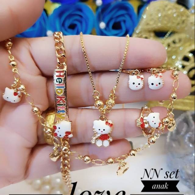 Xuping set perhiasan anak lapis emas 18k 0415k