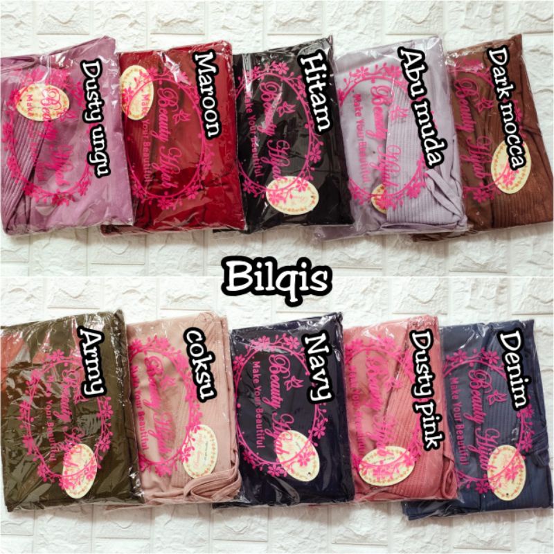 [Ori Beauty Hijab]••BILQIS••jilbab instan tali jersey••bergo instan-1