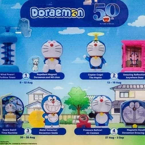AFT Doraemon 50th 2020 Happy Meal mcd pintu kemana saja metal detector Kode-AF010