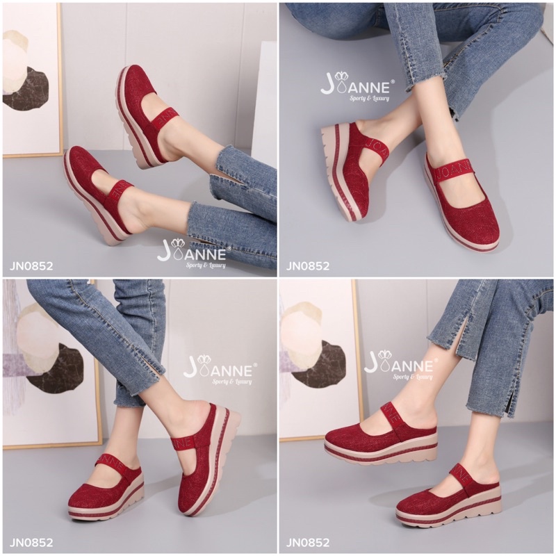 RESTOCK! [ORIGINAL] JOANNE Slop Wedges Shoes Sepatu Wanita #JN0852