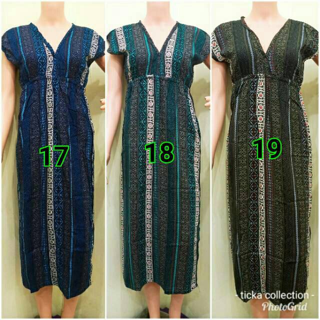 DRES MANOHARA PANJANG MOTIF ETNIK BALI