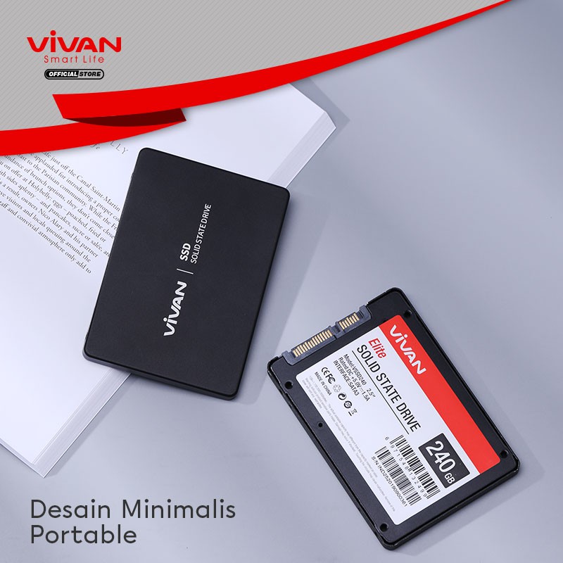 VIVAN SSD Hardisk/Harddisk Eksternal/External Portable 120GB/240GB (550MB/S) ORIGINAL