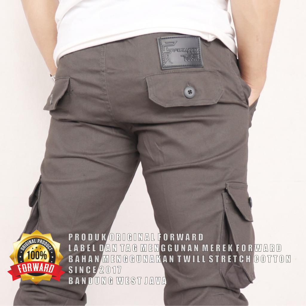 Celana Panjang Chino Jogger Cargo Pria  System Fourlayers