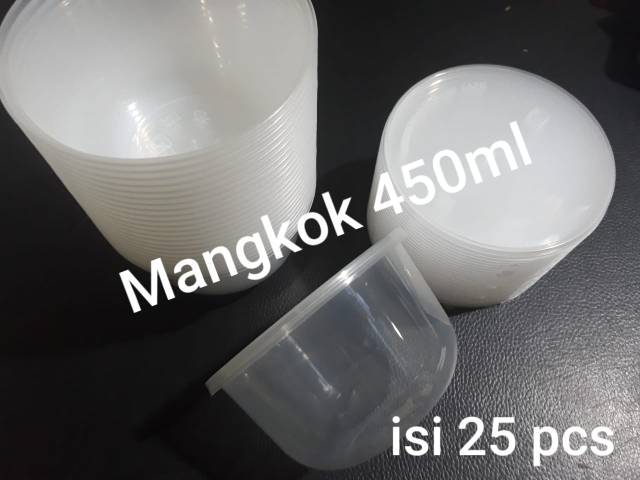 MANGKOK 450 ML - ISI 25 PCS - THINWALL BULAT ANTI PANAS MICROWAVE