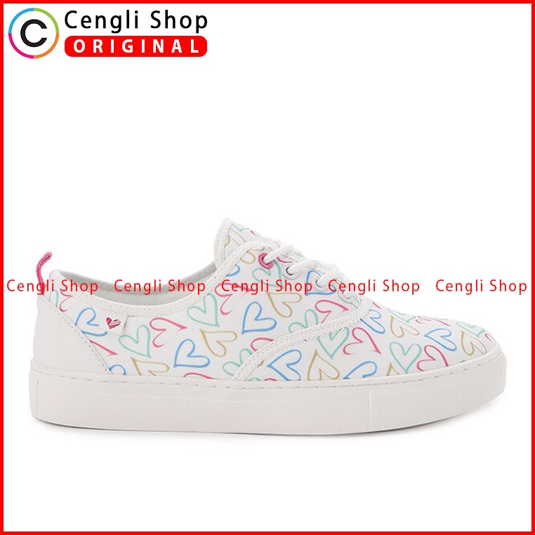 SEPATU SNEAKER OBERMAIN WANITA ORIGINAL CASUAL KETS BRANDED PUTIH OW14