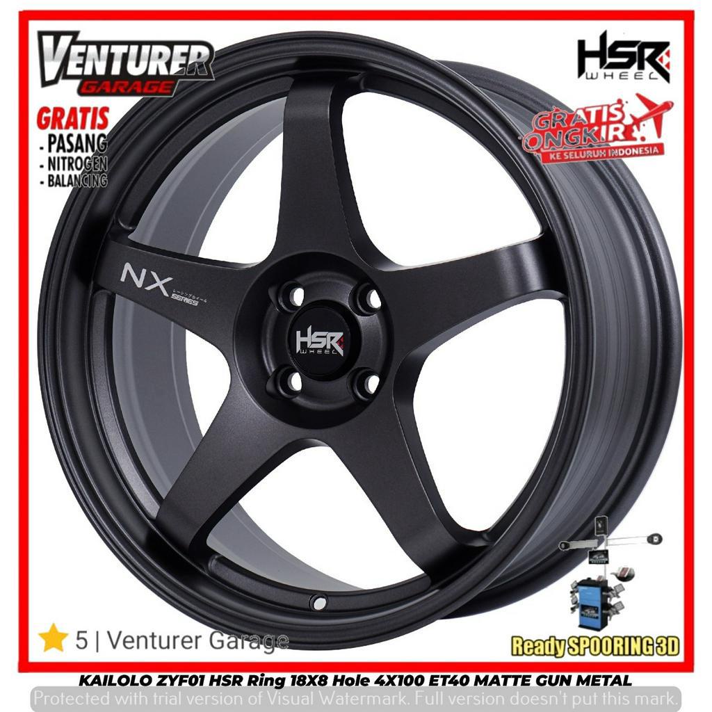 VELG MOBIL YARIS RAIZE ROCKY JAZZ RING 18 HSR KAILOLO PCD 4X100 PELEK RACING R18 PROMO HSR