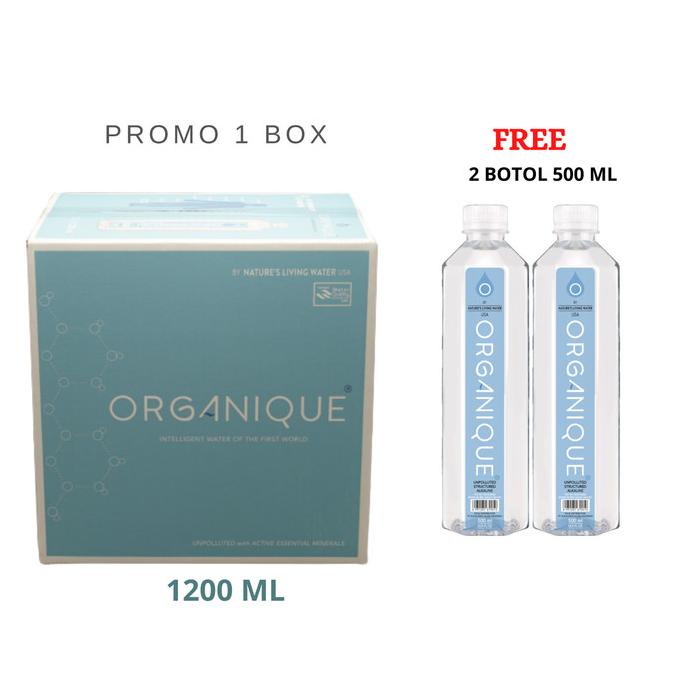 

ORGANIQUE Premium Alkaline mineral water teknologi USA. 1200 ml isi 12 | Minuman