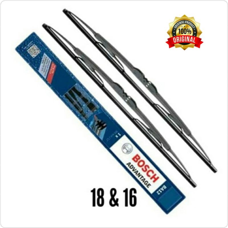 Wiper Depan Daihatsu Ceria 18&quot;+16&quot; Merk Bosch